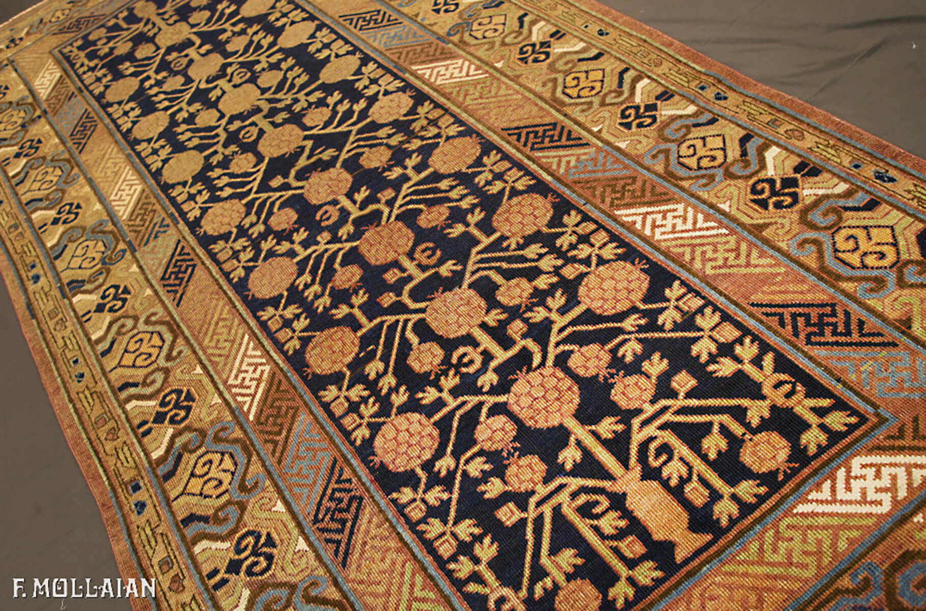 A Large Antique Khotan Carpet n°:23420852